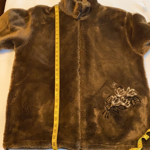 Coastlines woman’s Brown Faux Fur Jacket Size XL - Picture 7 of 12